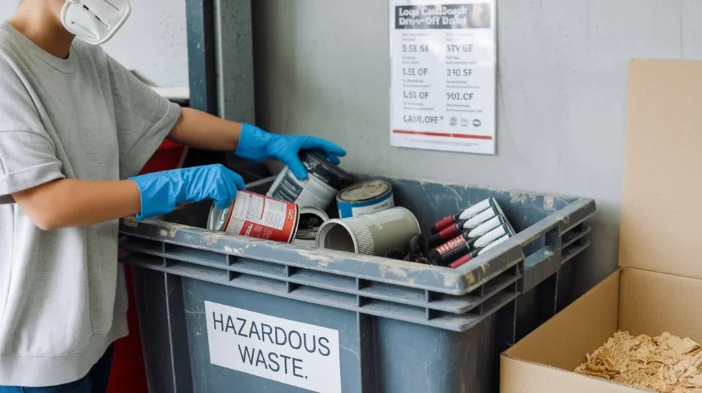 Properly Dispose of Hazardous Materials and E-Waste